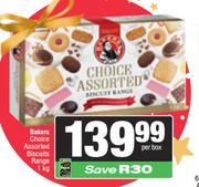 Bakers Choice Assorted Biscuits Range-1kg Per Box