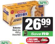 Bokomo Weet Bix Assorted-450g Each