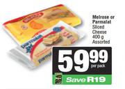 Melrose Or Parmalat Sliced Cheese Assorted-400g Per Pack