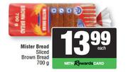 Mister Bread Sliced Brown Bread-700g Each