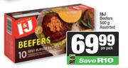 I&J Beefers Assorted-500g Per Pack