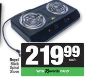 Royal Black Spiral Stove-Each