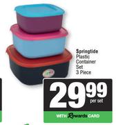 Springtide Plastic Container Set 3 Piece-Per Set