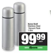 Karoo Kraft Stainless Steel Vacuum Flask-1L Each