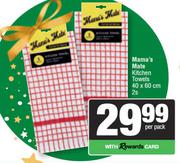 Mama's Mate Kitchen Towels 40 x 60cm-2s Per Pack