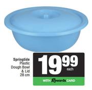 Springtide Plastic Dough Bowl & Lid 28cm-Each