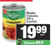 Rhodes Chakalaka Assorted-400g
