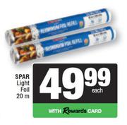 Spar Light Foil-20m Each
