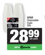 Spar Disposable Cups-20s Per Pack