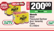 Hooch Blast Flavoured Spritzer (Incl. Variants) Cans-For Any 2 x 6 440ml