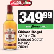 Chivas Regal 12 Year Old Blended Scotch Whisky-750ml