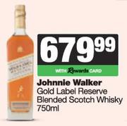 Johnnie Walker Gold Label Reserve Blended Scotch Whisky-750ml