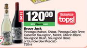 Bruce Jack Chenin Blanc, Sauvignon Blush, Sauvignon Blanc or Bumble Bee Moscato-For Any 2 x 750ml