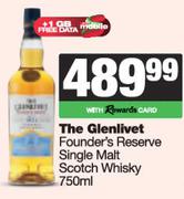 The Glenlivet Founder's Reserve Single malt Scotch Whisky-750ml