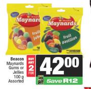 Beacon Maynards Gum Or Jellies Assorted-For Any 2 x 100gm