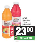 Spar Smoothie Assorted-For Any 2 x 1Ltr