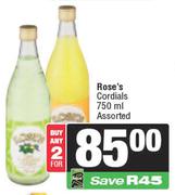 Rose's Cordials Assorted-For Any 2 x 750ml