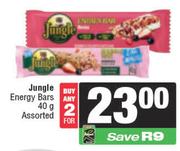 Jungle Energy Bars Assorted-For Any 2 x 40gm