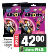 Beacon Liquorice Allsorts-For Any 2 x 150gm