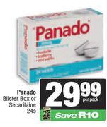 Panado Blister Box Or Secaritaine-24 Per Pack