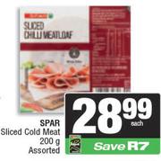 Spar Sliced Cold Meat Assorted-200g Each