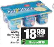Nutriday Dairy Snack Smooth Assorted-6s Per Pack