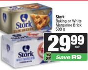 Stork Baking Or White Margarine Brick-500g Each
