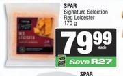 Spar Signature Selection Red Leicester-170g Each