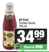 All Gold Tomato Sauce-700ml Each