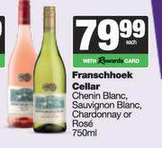 Franschhoek Cellar Chenin Blanc, Sauvignon Blanc, Chardonnay Or Rose-750ml Each