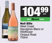 Neli Ellis West Coast Sauvignon Blanc Or Wildflower Cinsaut Rose-750ml Each