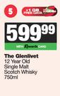 The Glenlivet 12 Year Old Single Malt Scotch Whisky-750ml