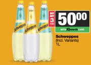 Schweppes-For 3 x 1L