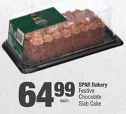 Spar Bakery Festive Chocolate Slab Cake