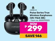 Volkano Pulse Series True Wireless Earphones VK-1164-BK (850019303)