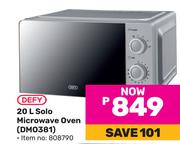 Defy 20Ltr Solo Microwave Oven DM0381
