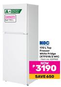 KIC 170Ltr Top Freezer White Fridge KTF518/2 WH