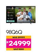 Hisense 98" 4K QLED 144Hz TV 98Q6Q