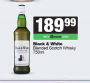 Black & White Blended Scotch Whisky-750ml