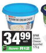 Spar Cream Cheese Assorted-175g Each
