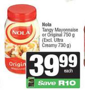 Nola Tangy Mayonnaise Or Original-750g Each