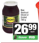 Koo Beetroot Sliced Or Grated-780g Each