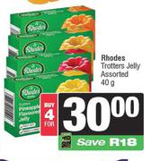 Rhodes Trotters Jelly Assorted-For 4 x 40g
