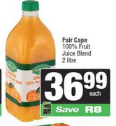 Fair Cape 100% Fruit Juice Blend-2L Each