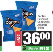 Doritos Flavoured Corn Chips Assorted-For 2 x 145g