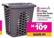 Missmolly 85Ltr Mega Linen Bin (Taupe Or Graphite) 794363/850009610-Each