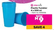 Missmolly Plastic Tumbler 4 x 500ml 835006
