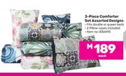 3-Piece Comforter Set (Assorted Designs) 836495-Each
