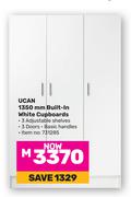 Ucan 1350mm Built-In White Cupboards 731285