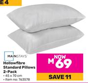 Mainstays Hollowfibre Standard Pillows (2-Pack) 763578